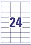 Etikett, univerzális, 64,6x33,8 mm, AVERY ZWECKFORM, 240 etikett/csomag